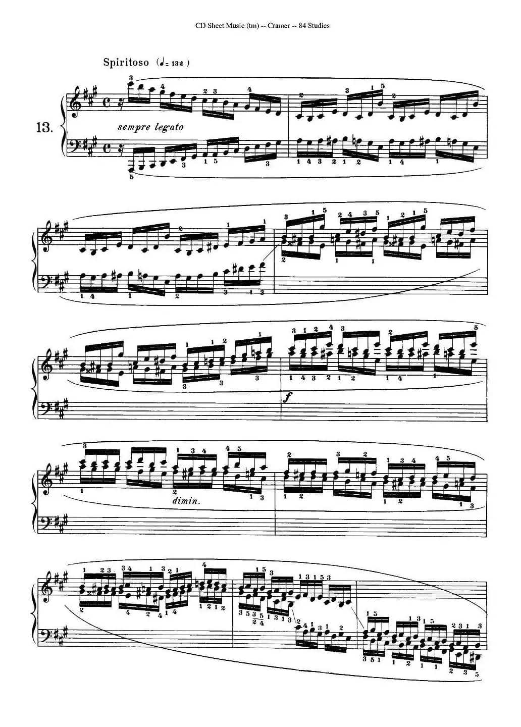 Cramer - 84 exercices（11—15）（克拉莫84首钢琴练习曲）