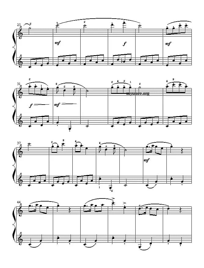 童谣（儿童钢琴小曲）