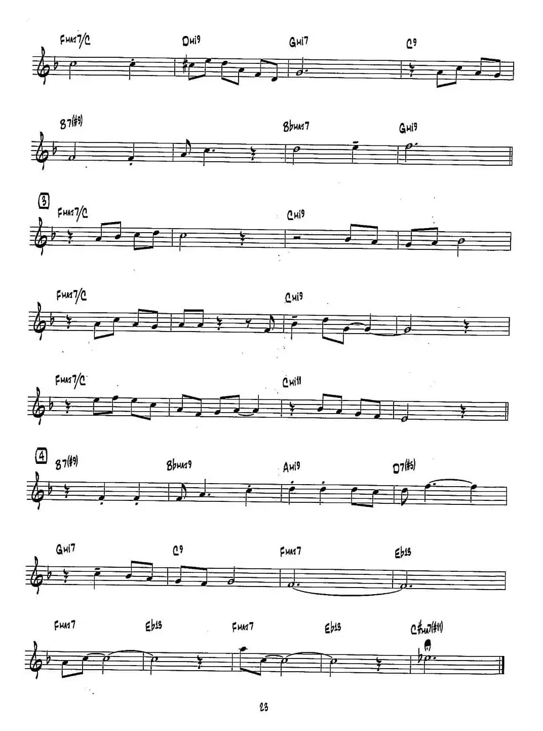 WALTZ（15首爵士练习曲之10）