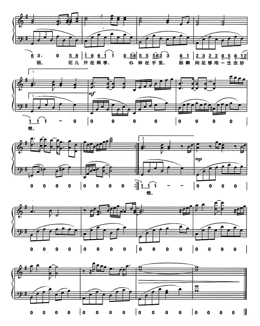 潇湘雨（钢琴弹唱）