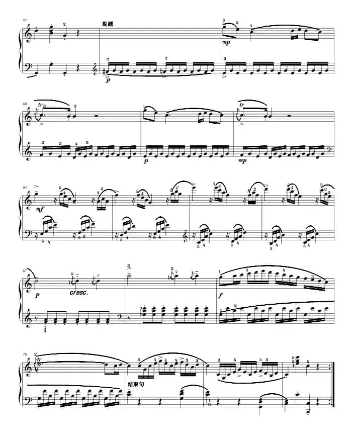 奏鸣曲（莫扎特C大调K.545-完整版）（寒风制谱版）