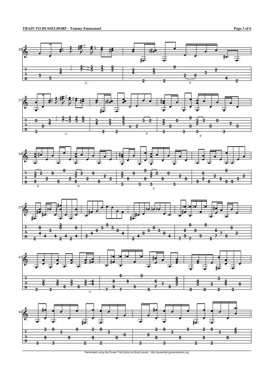 tommy emmanuel：train to dusseldorf（指弹吉它）