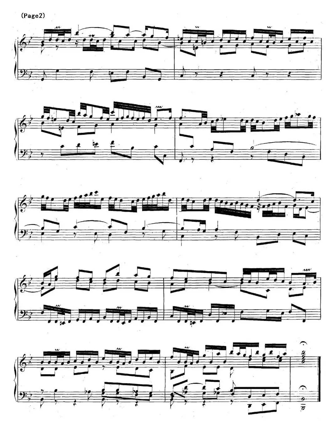 帕蒂塔6首德国组曲（No.1 降B大调 巴赫 Partita B-flat Major BWV825）