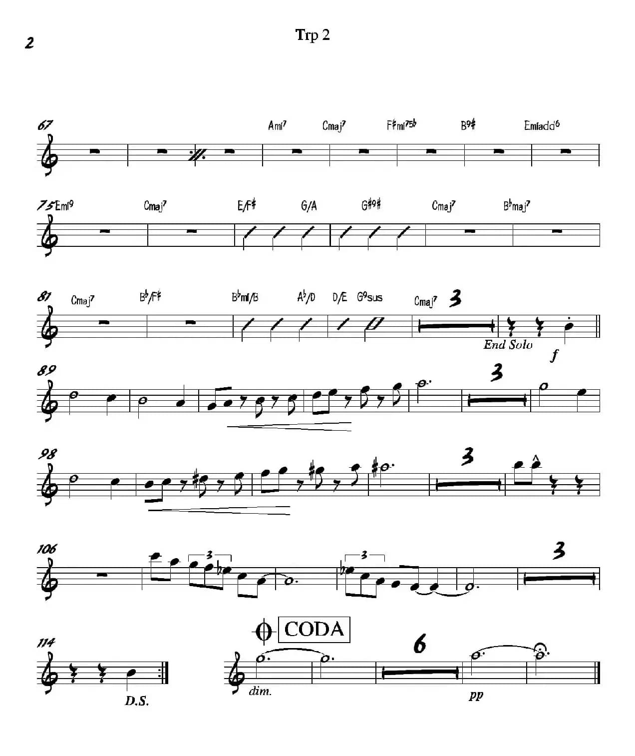 Macht Hoch Die Tru…（第二长号分谱）