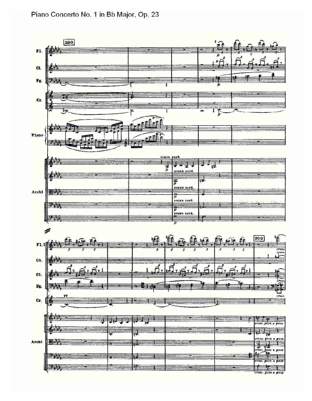 Bb大调第一钢琴协奏曲,Op.23第一乐章第一部（二）