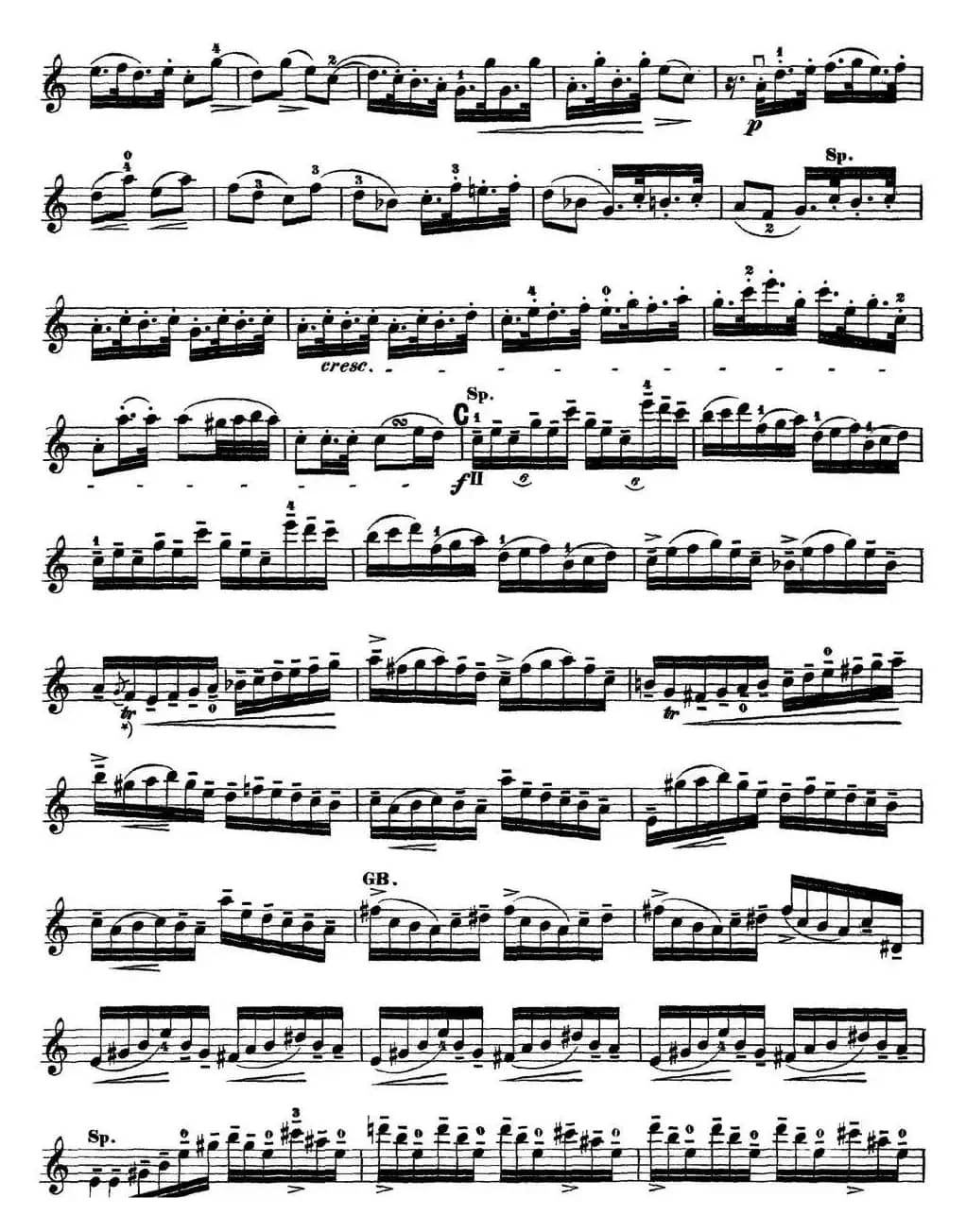 Rode Concerto No.7 in A Major（小提琴分谱）