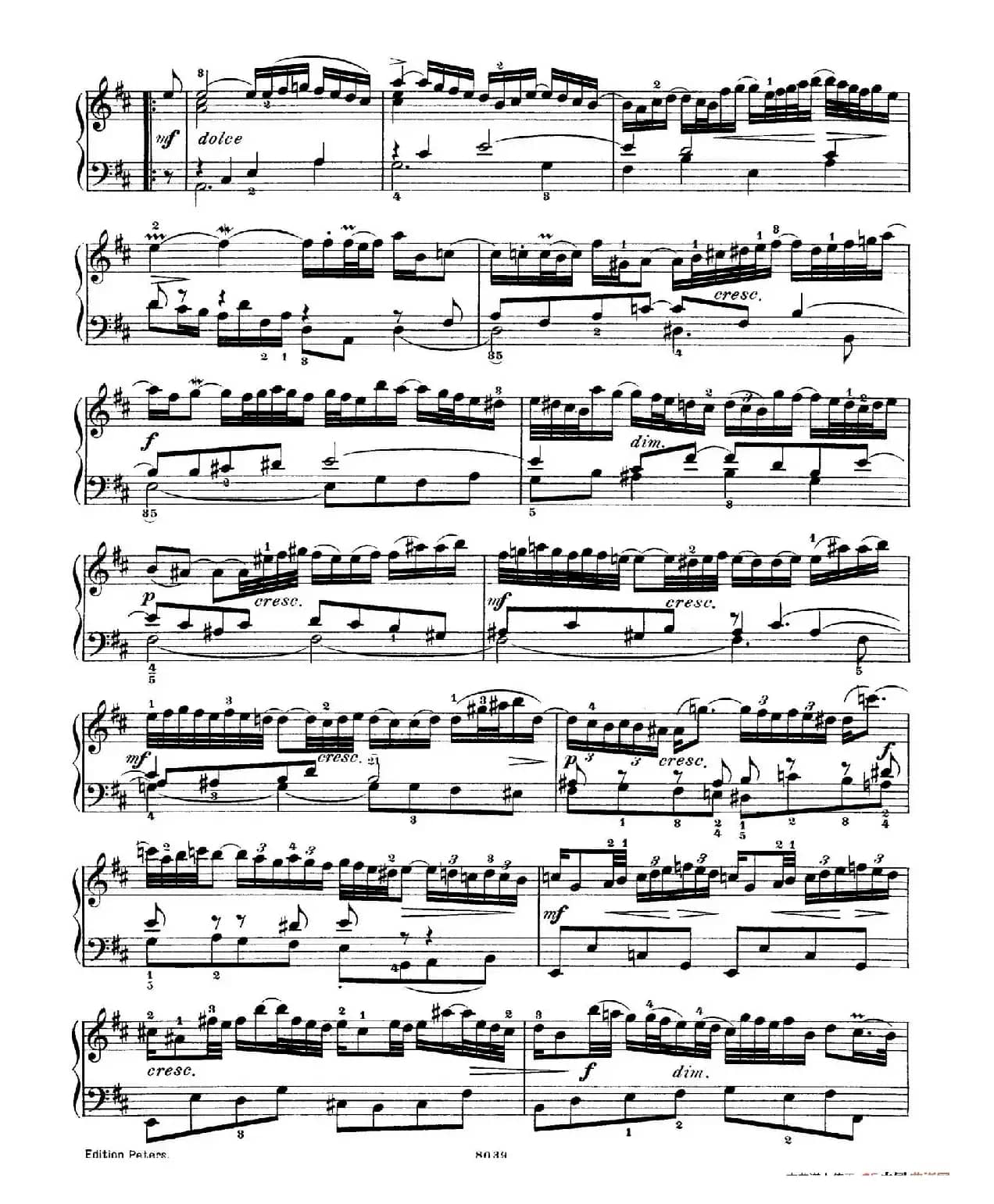 Six Partitas BWV 825-830（6首帕蒂塔·4）