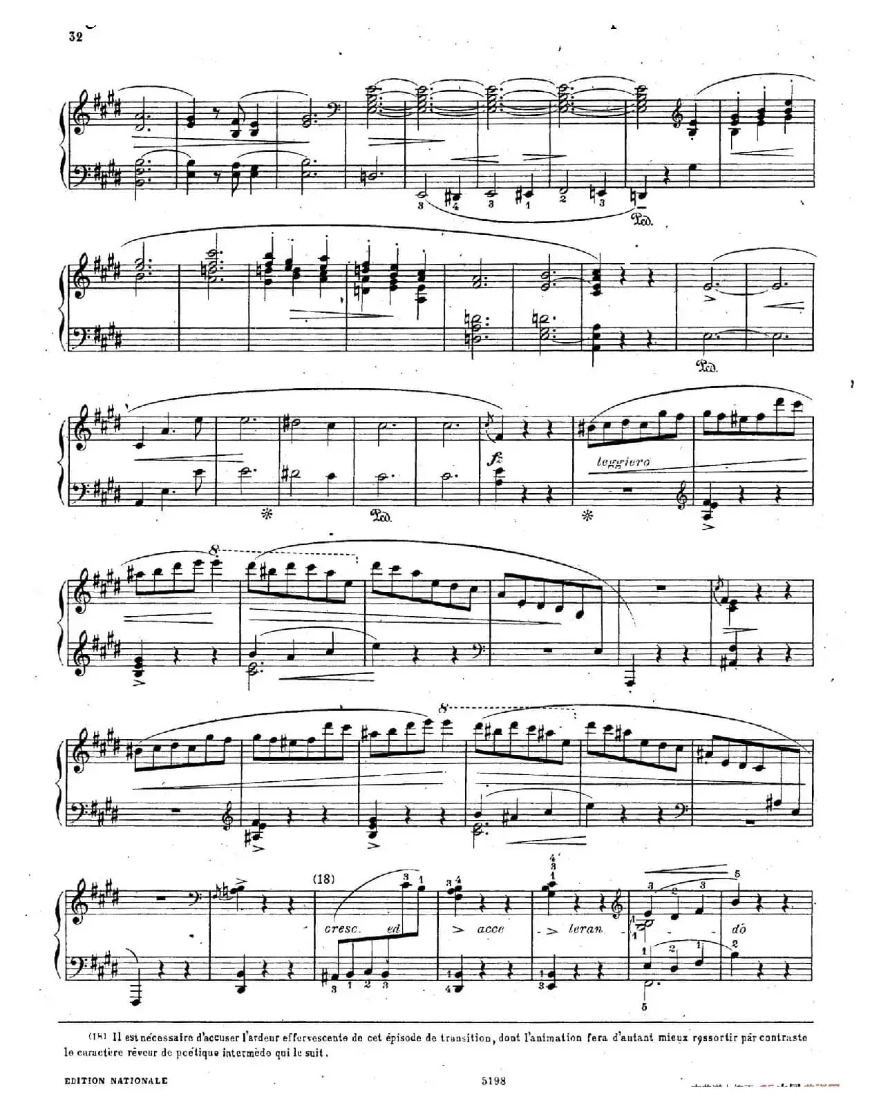 Scherzo No.4 in E Major Op.54(E大调第四谐谑曲·柯尔托教学版)