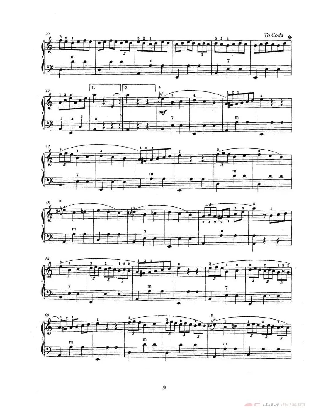 柯瑞妮（手风琴五线谱高清版）