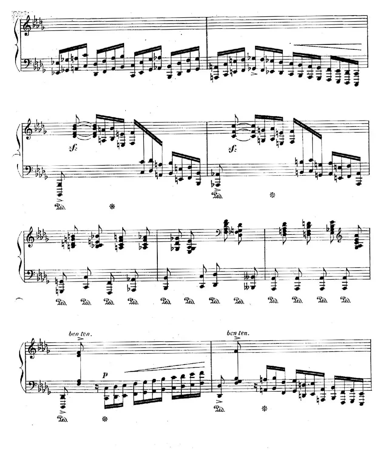 12 Etudes For The Left Hand Op.92 No.12（12首为左手而作的钢琴练习曲）