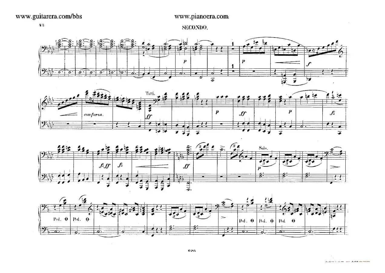 Piano Concerto No.2 in f Minor Op.21（f小调第二钢琴协奏曲·四手联弹版）