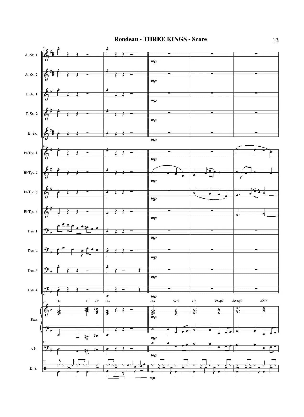 THREE KINGS（总谱）