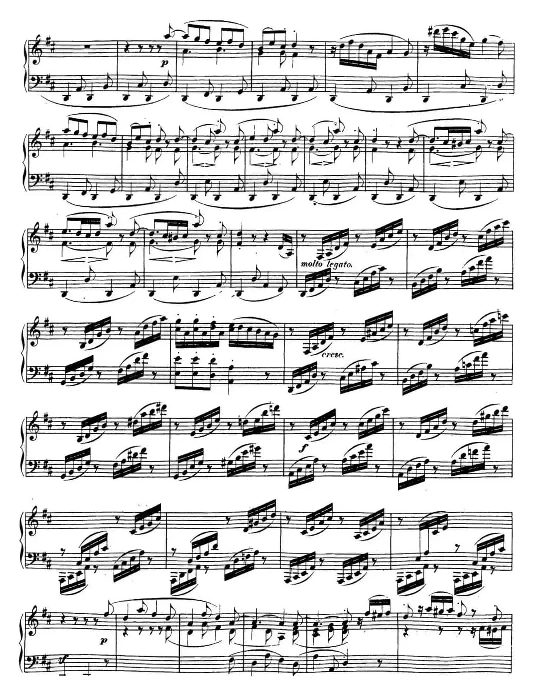 贝多芬钢琴奏鸣曲15 田园 D大调 Op.28 D major