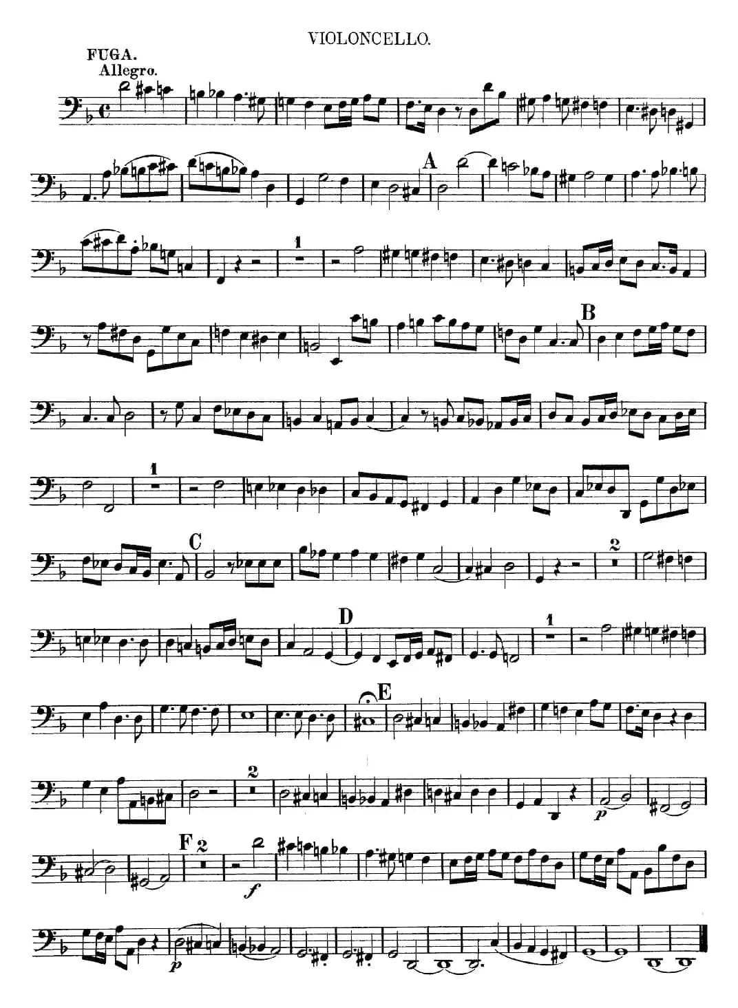 Mozart《Quartet No.13 in D Minor,K.173》（Cello分谱）