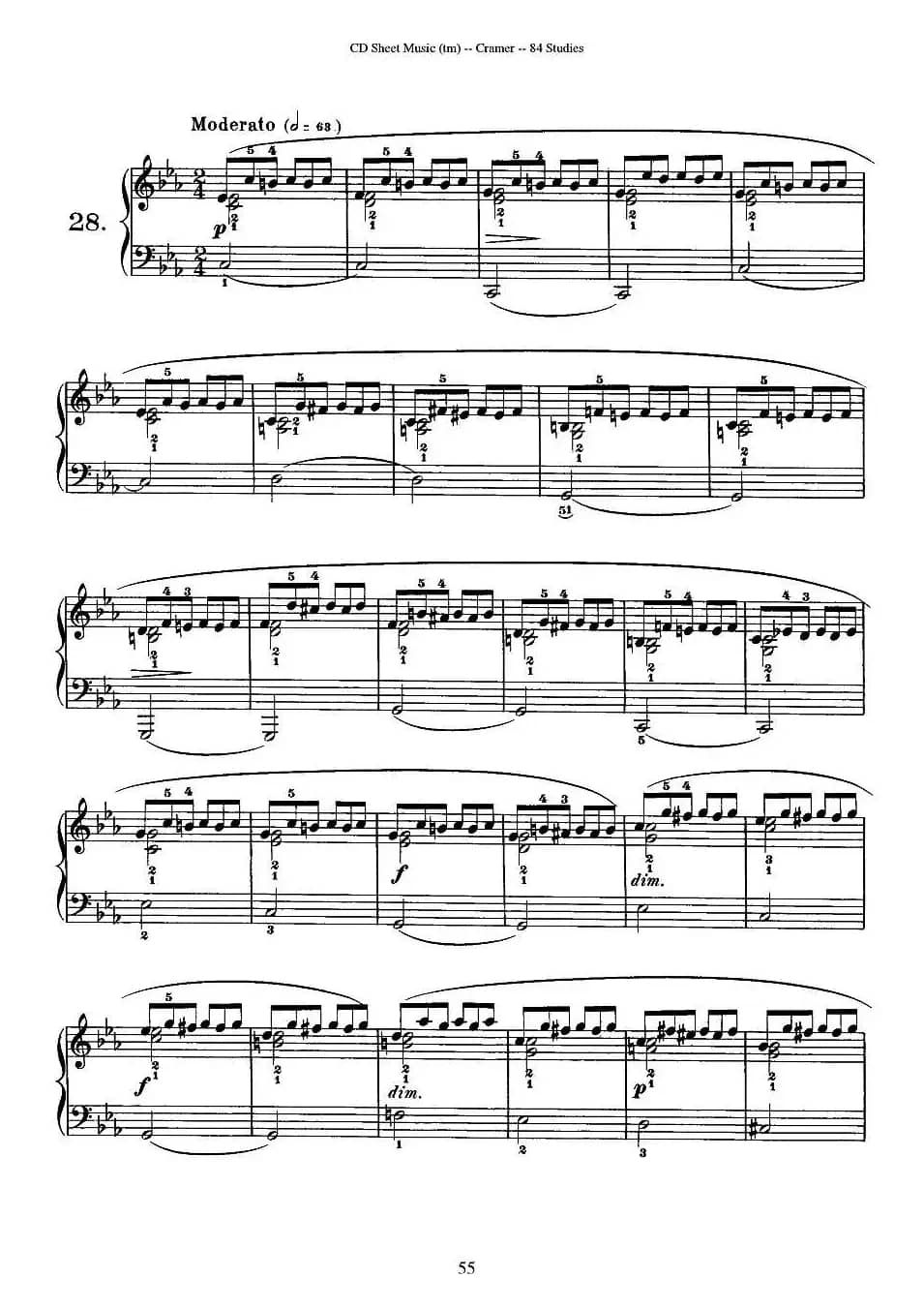 Cramer - 84 exercices（26—30）（克拉莫84首钢琴练习曲）