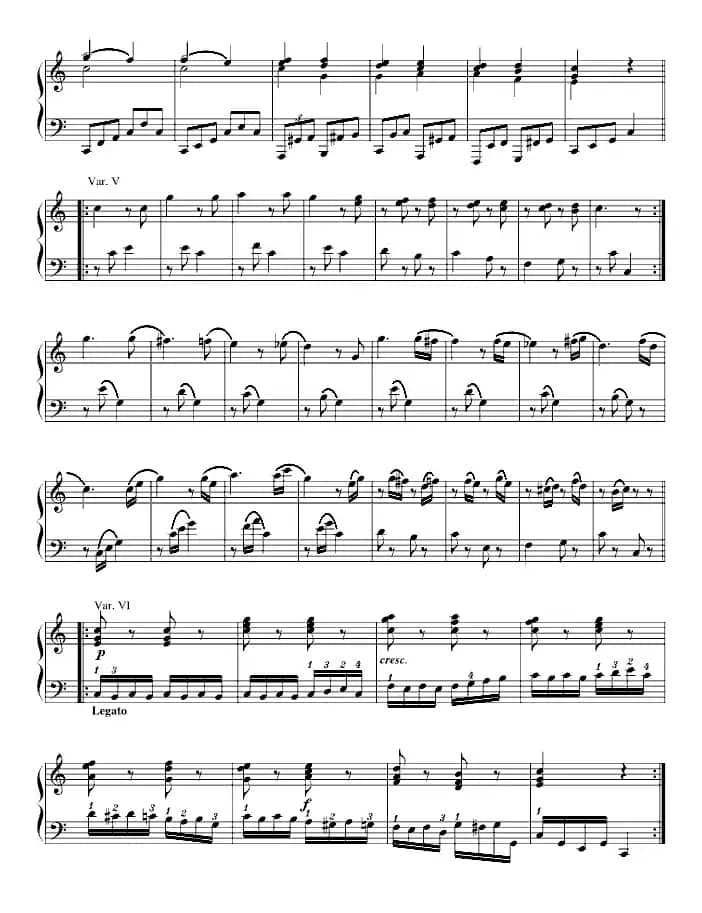 小星星变奏曲（寒风制谱版）