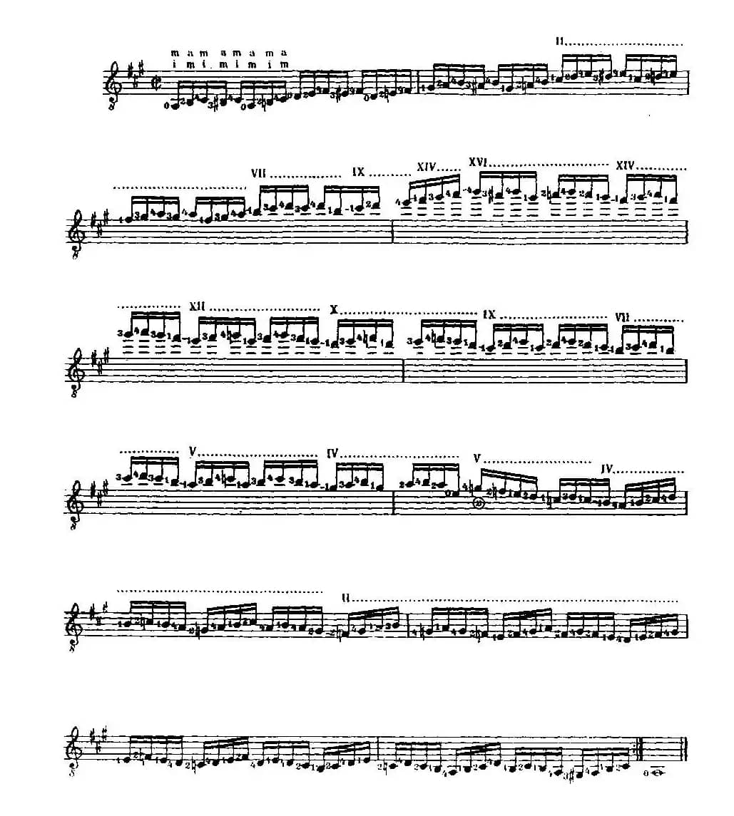 泰雷加高级技巧练习（古典吉他）