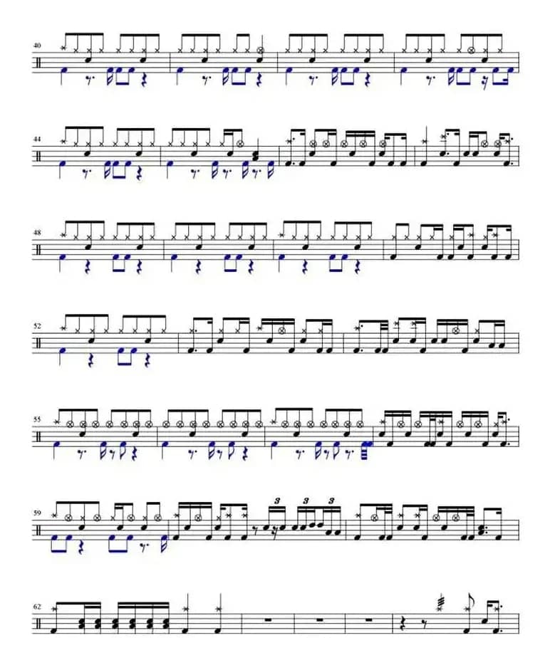 爵士鼓谱：信 - 最好的结局