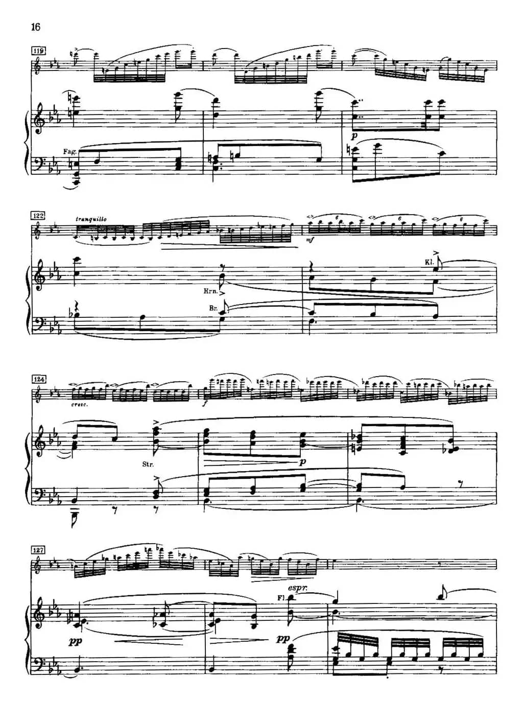 g小调小提琴协奏曲Op.26（II、Adagio、小提琴+钢琴伴奏）