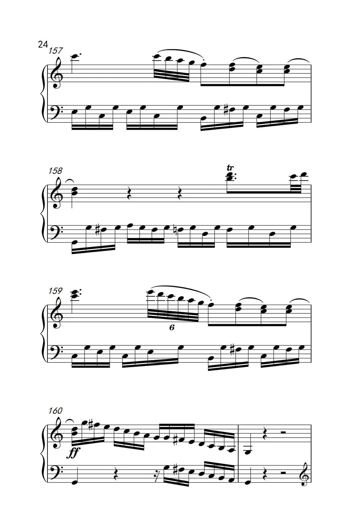 奏鸣曲 Opus 2 Nr.3 第一乐章（贝多芬奏鸣曲集 1）