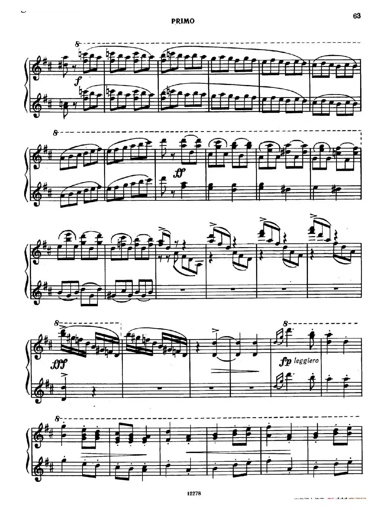 Tarantella in D Major(D大调塔兰泰拉舞曲·四手联弹)