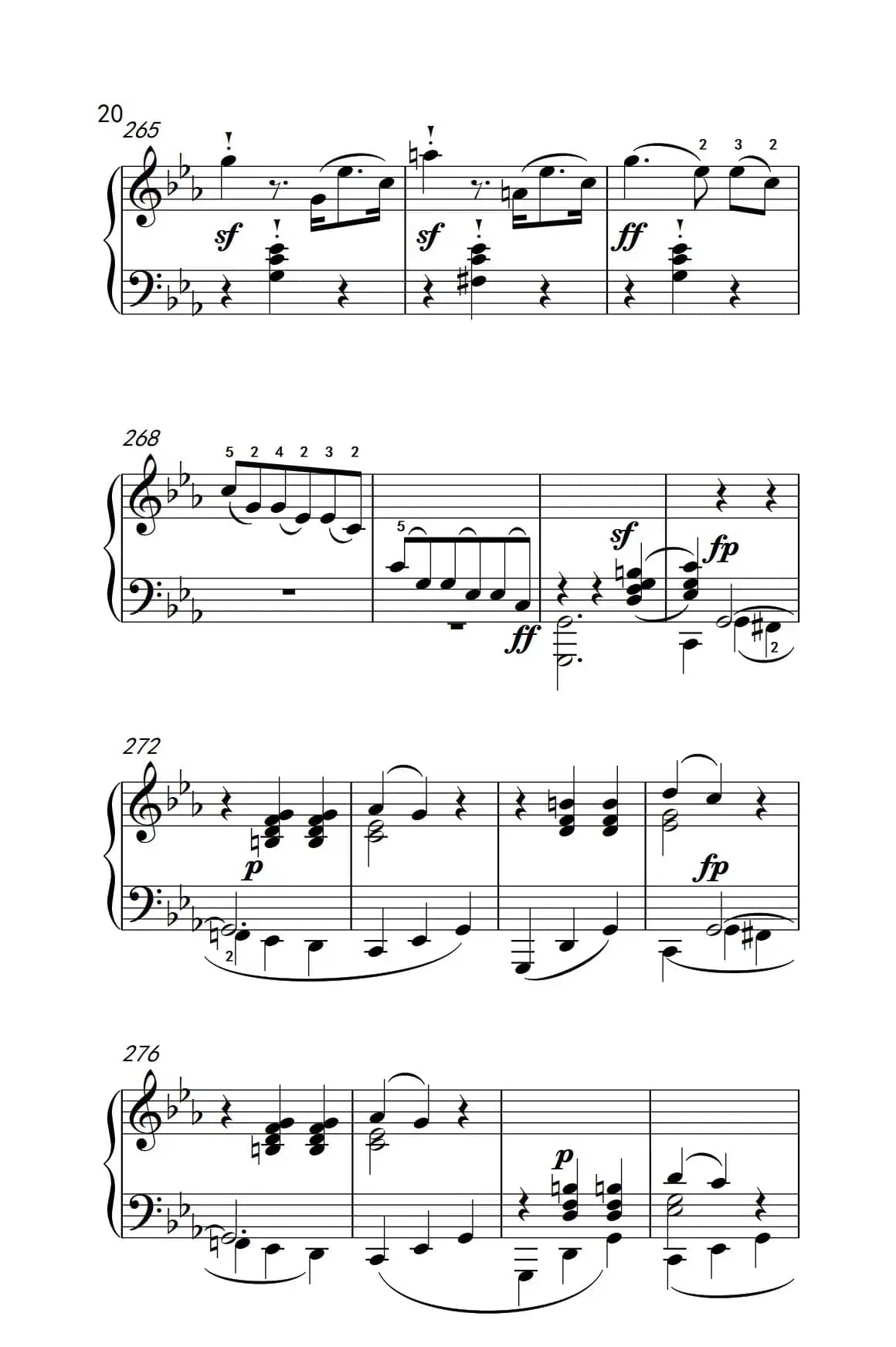 奏鸣曲 Opus 10 Nr.1 第一乐章（贝多芬奏鸣曲集 2）