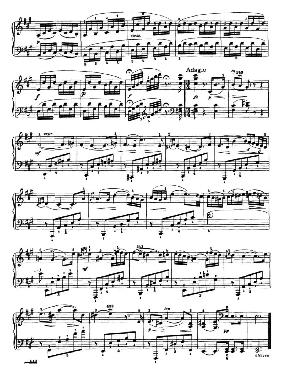 海顿 钢琴奏鸣曲 Hob XVI 30 in A major