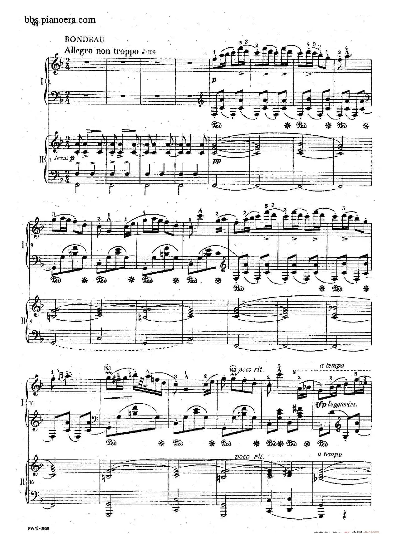 Krakowiak Grand Rondo de Concert Op.14(克拉科维克音乐会用大回旋曲·双钢琴版)