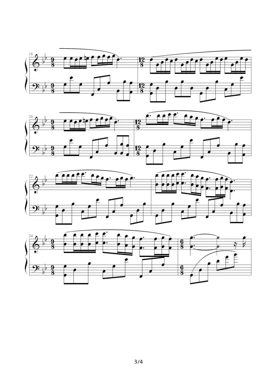 梦中的婚礼（席夙婵云制谱版）