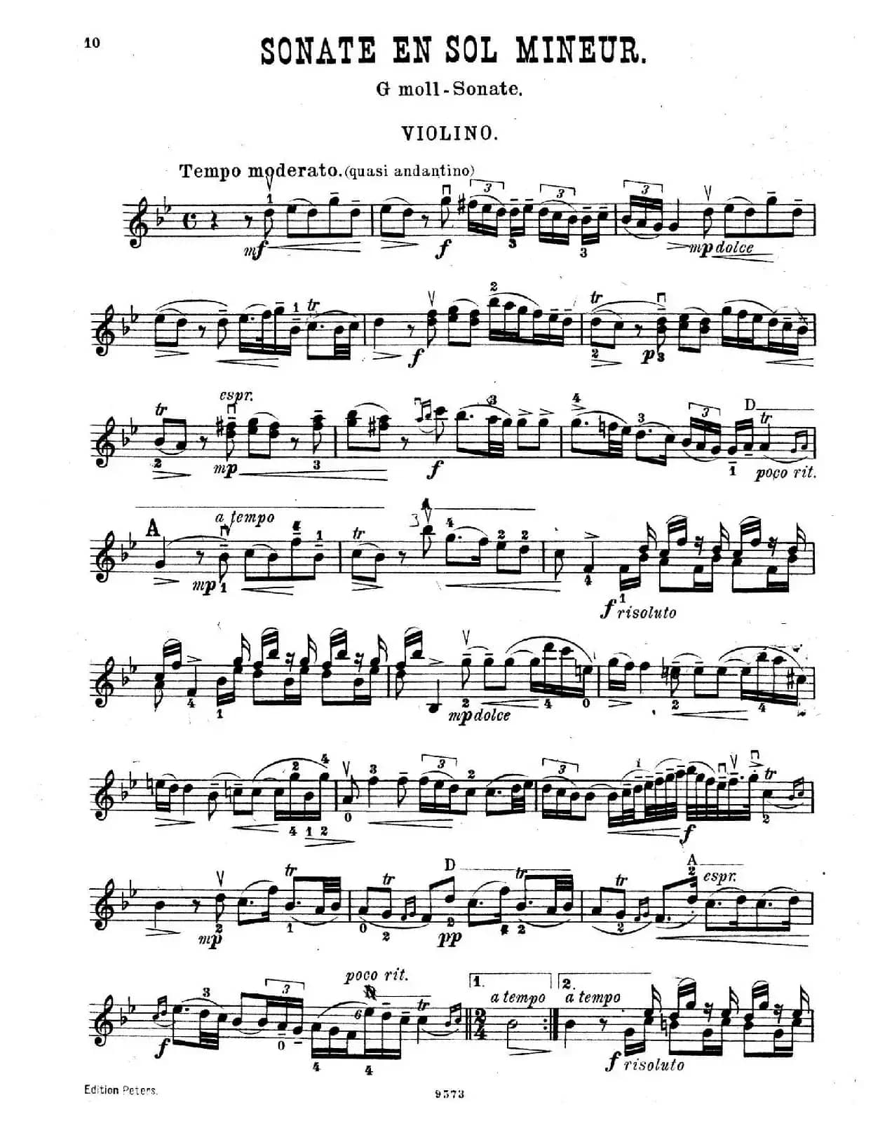 g小调小提琴奏鸣曲（塔蒂尼作曲版）