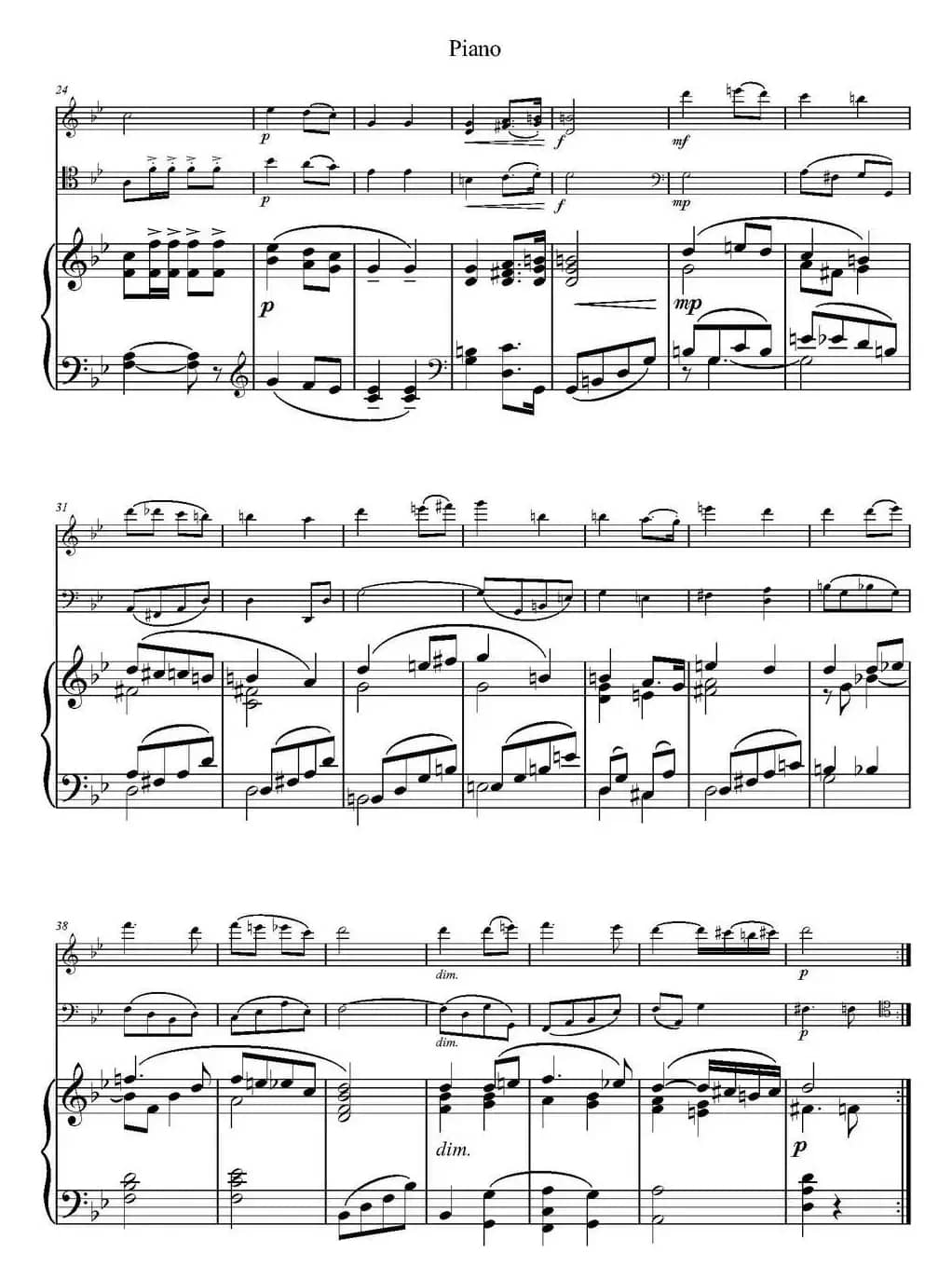 Wedding March（小提琴+大提琴+钢琴伴奏）