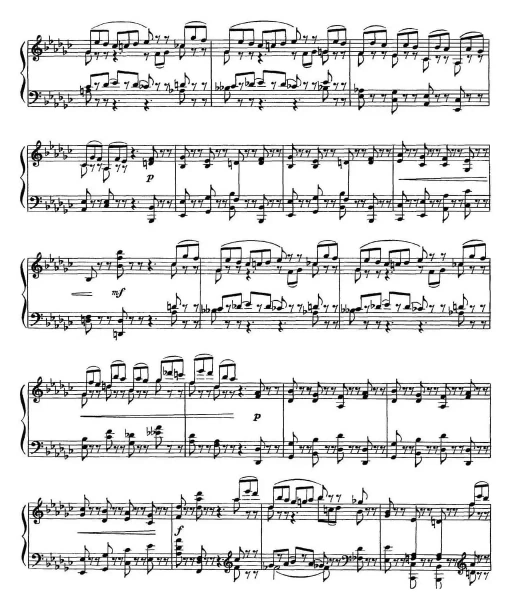柴可夫斯基18首钢琴小品Op.72（10.Scherzo-fantaisie）