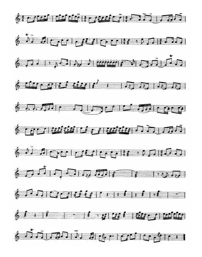 五子开门（京胡、五线谱）