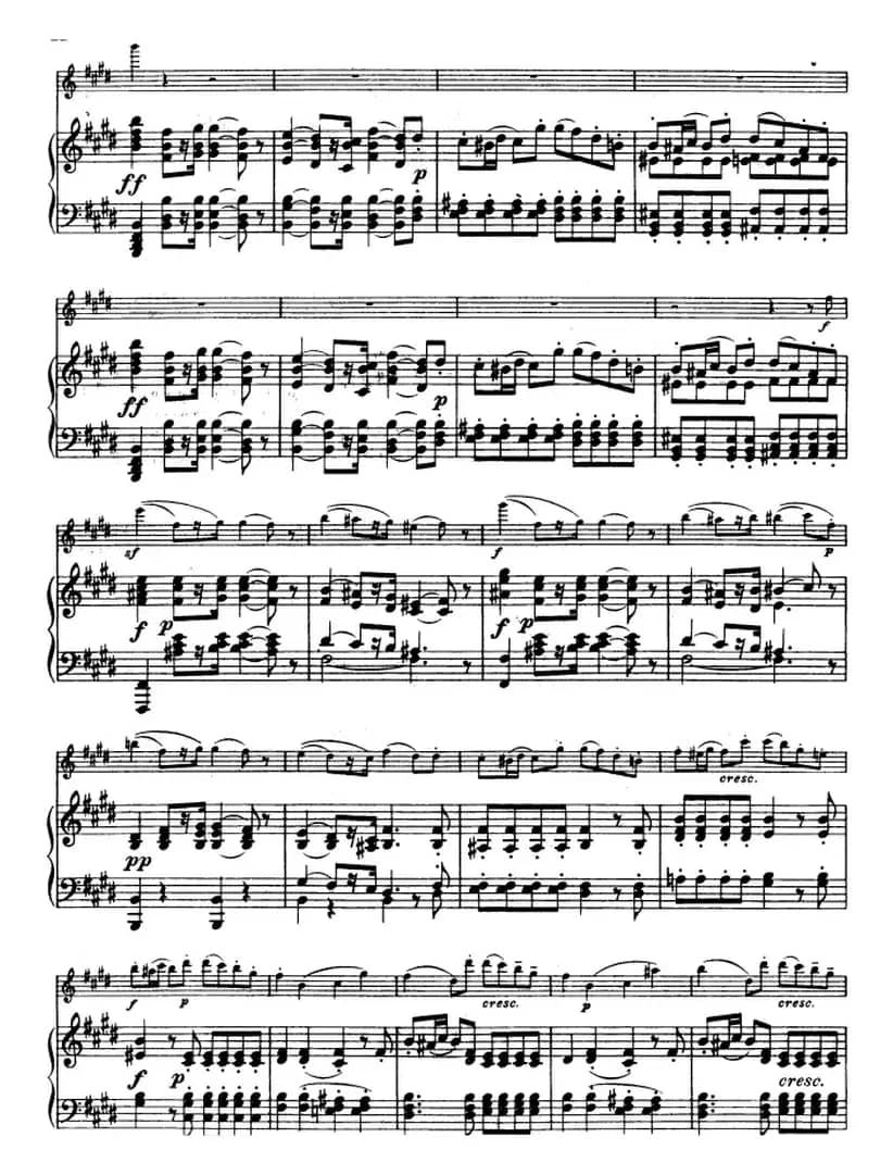 E小调协奏曲（Op.64）（小提琴+钢琴）