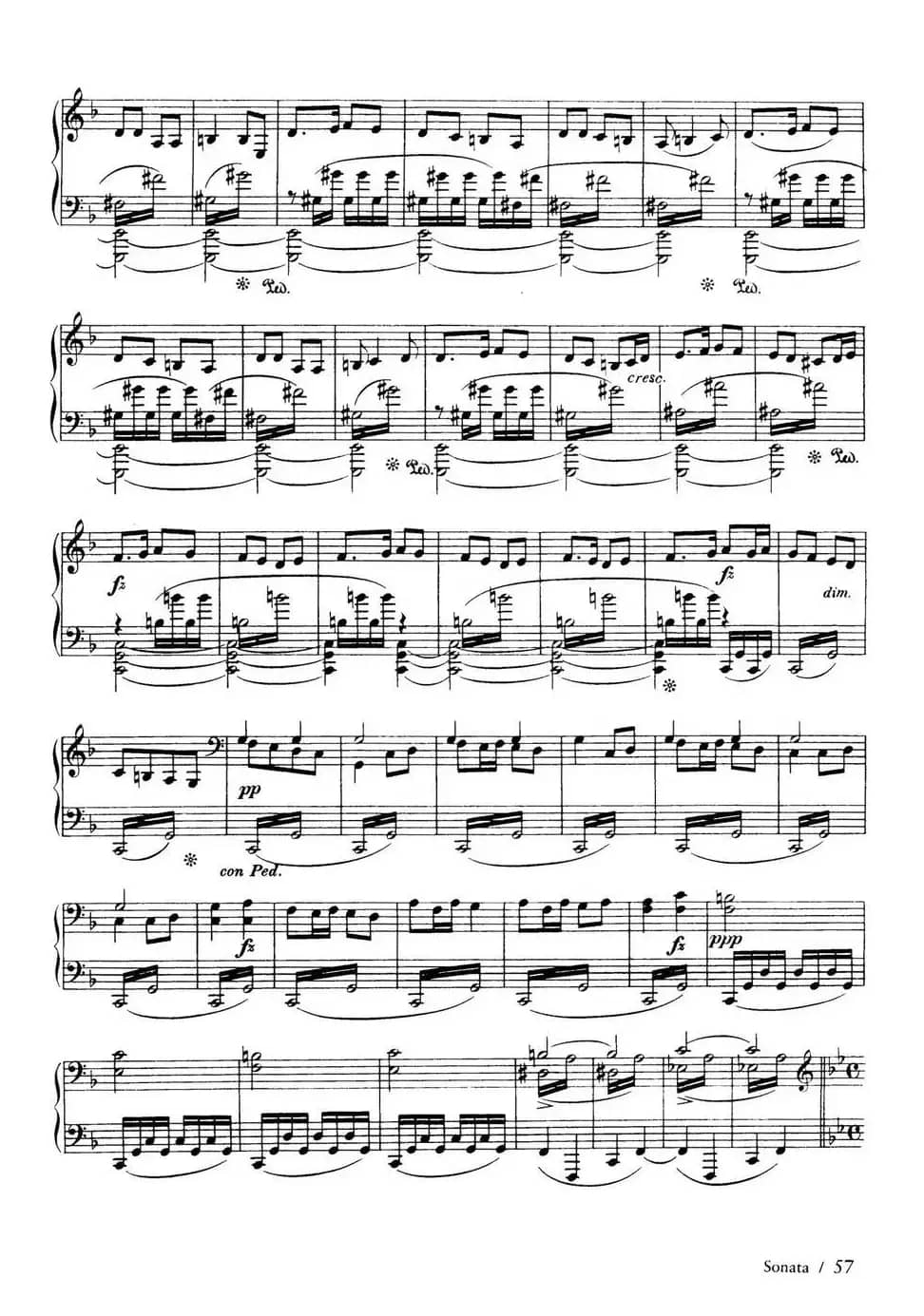 Piano Sonata in F Maj Op·12（F大调钢琴奏鸣曲·第三乐章）