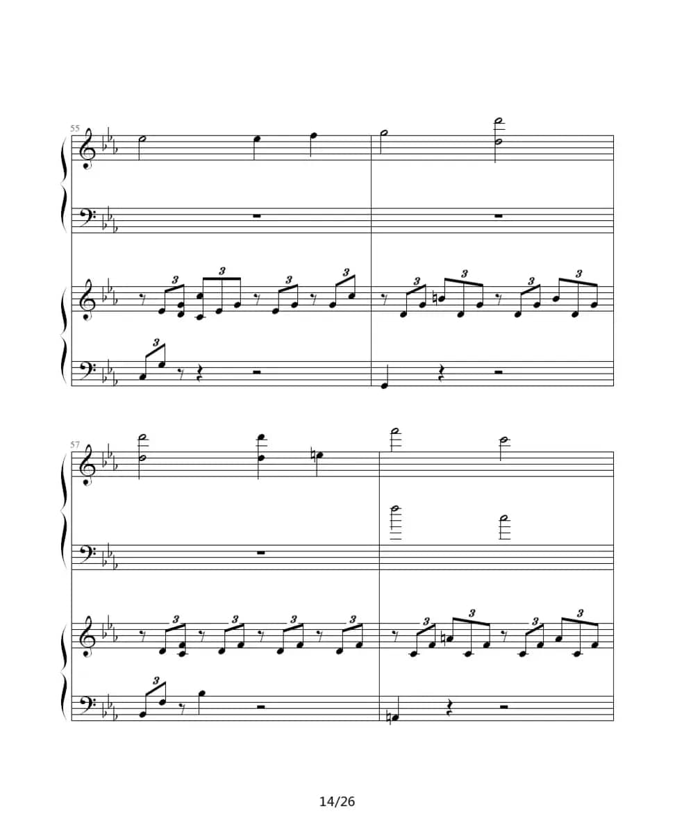 ココロの音（双钢琴）