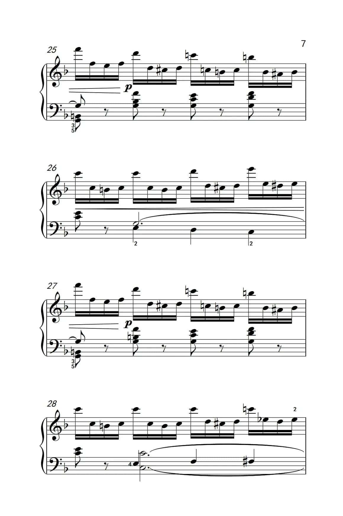 第七级2.练习曲（中央音乐学院 钢琴（业余）考级教程 7-9级）