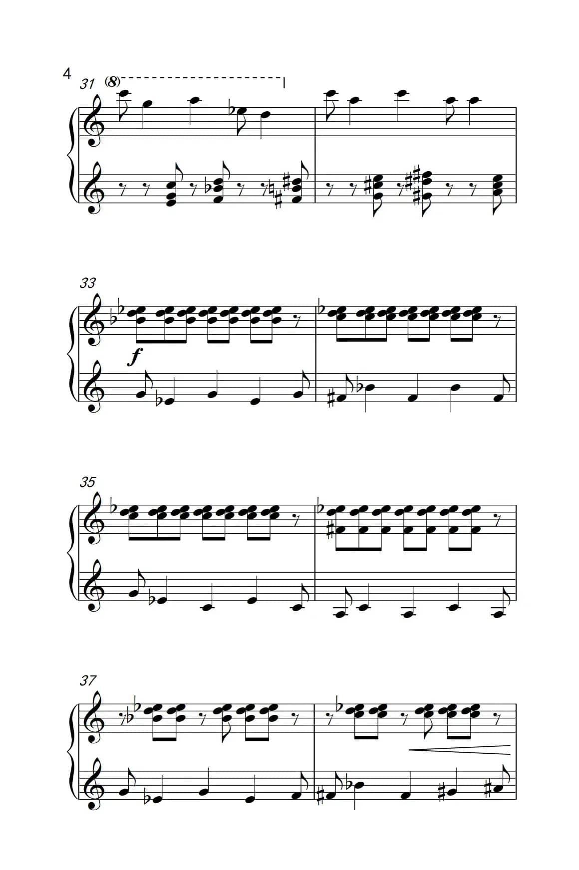 六首保加利亚节奏舞曲 第四首（巴托克 小宇宙 钢琴教程 6）