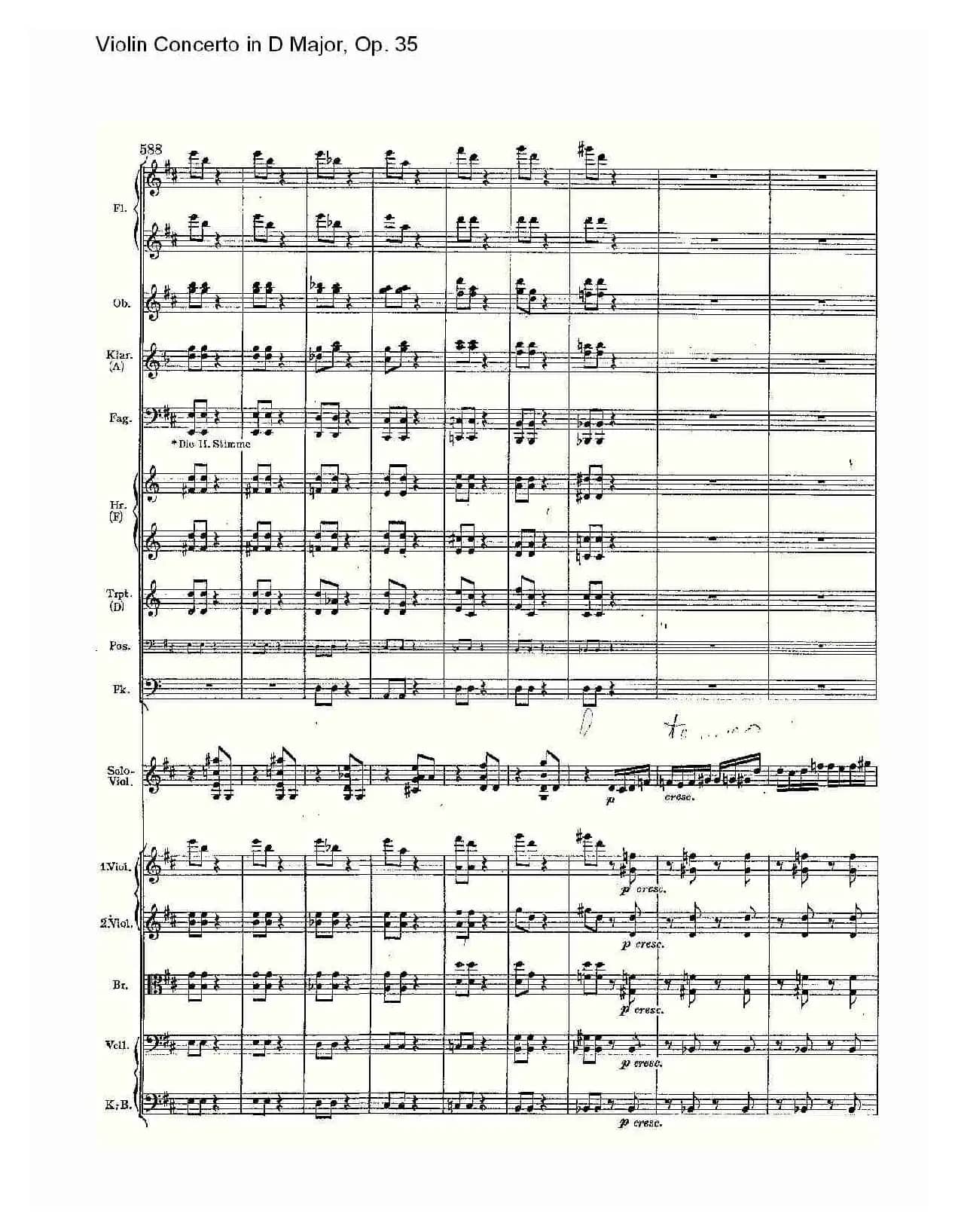 D大调小提琴协奏曲, Op.35第三乐章（二）