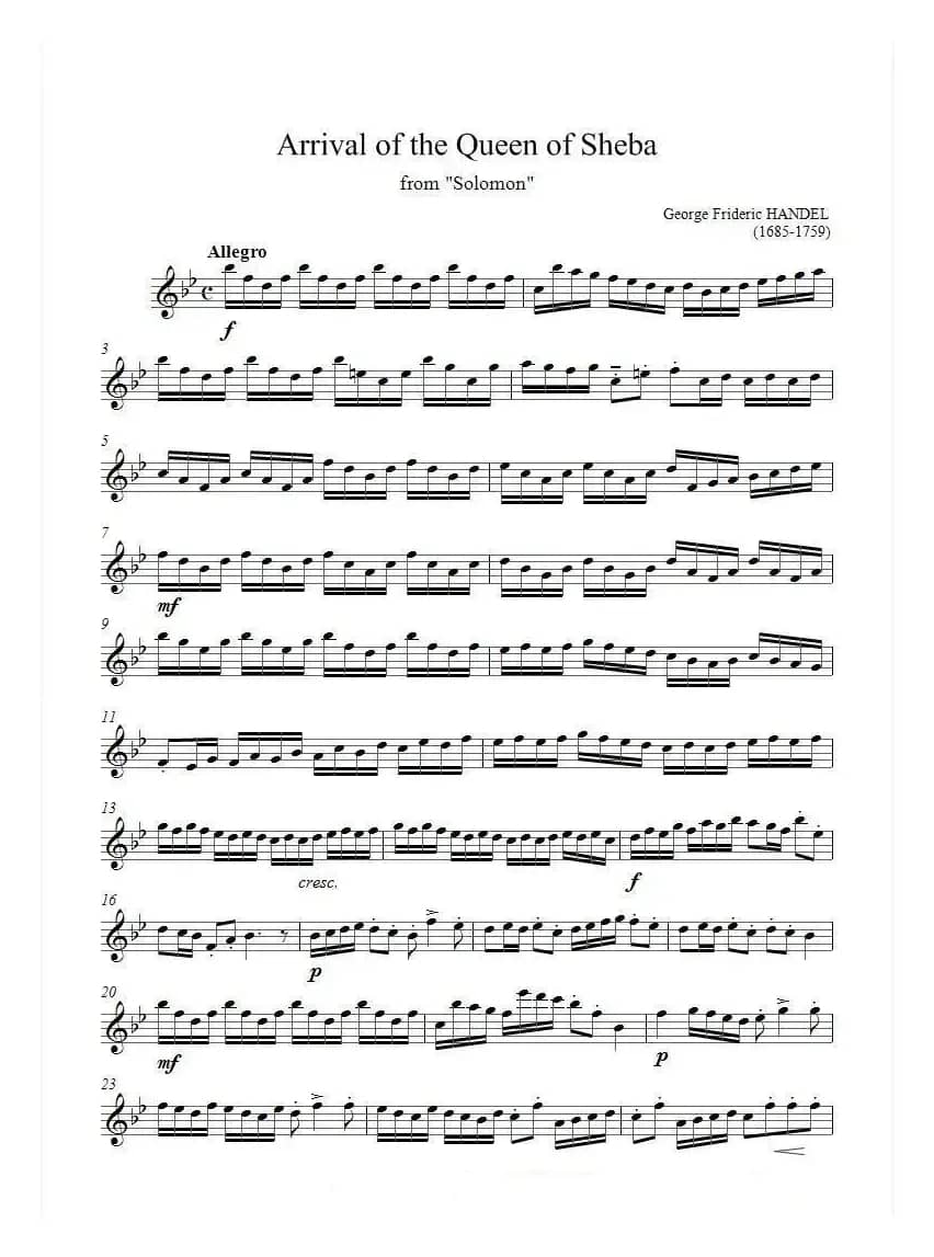 Arrival of the Queen of Sheba from 