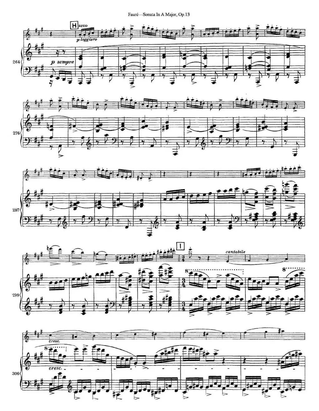 Violin Sonata No.1 Op.13（小提琴+钢琴伴奏）