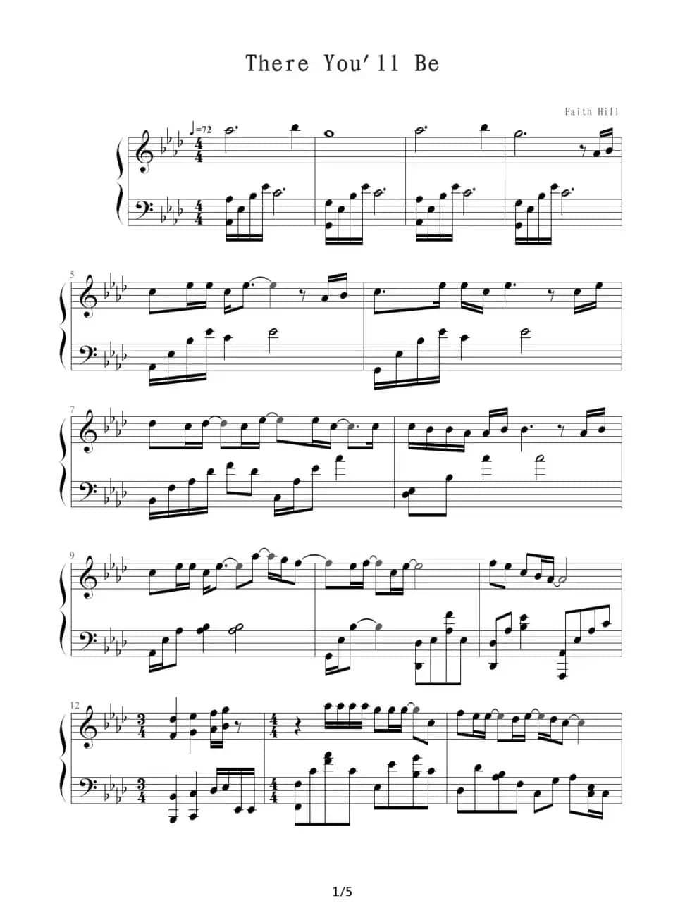 There You'll Be（有你相依）（《珍珠港》主题曲）