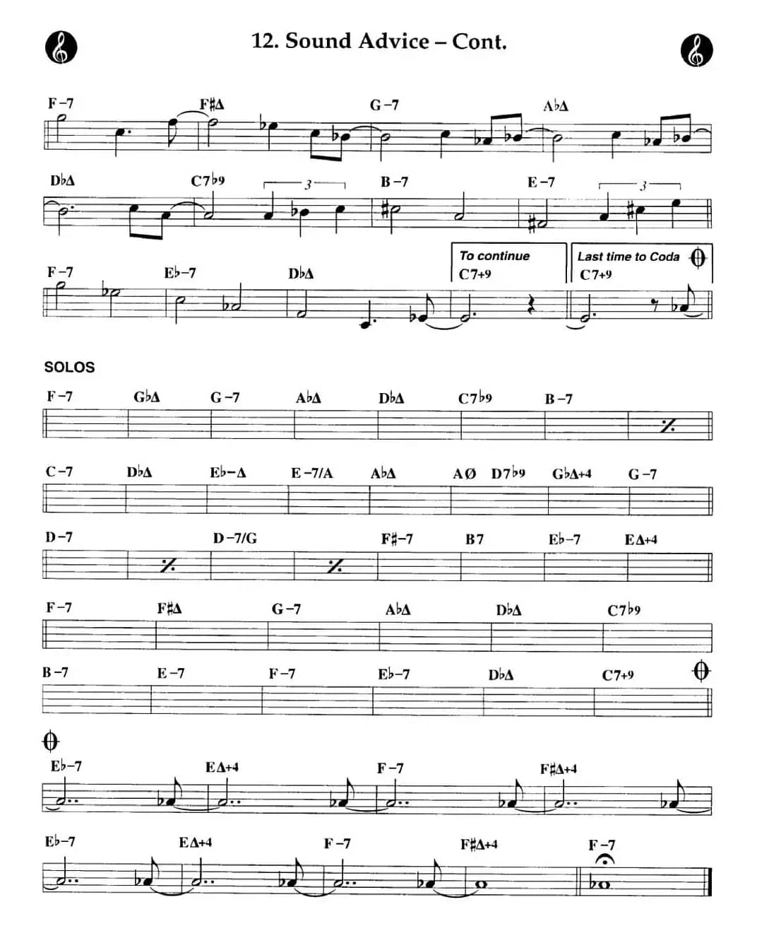 Sound Advice - Cont.