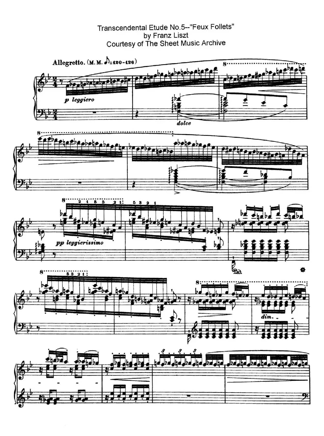 12 Etudes d'execution Transcendante S.139（12首超技练习曲·5）