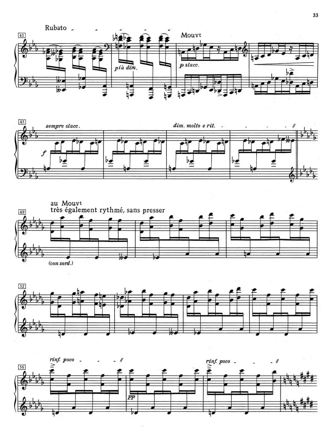 德彪西12首钢琴练习曲（5 八度练习v1.0 octaves）