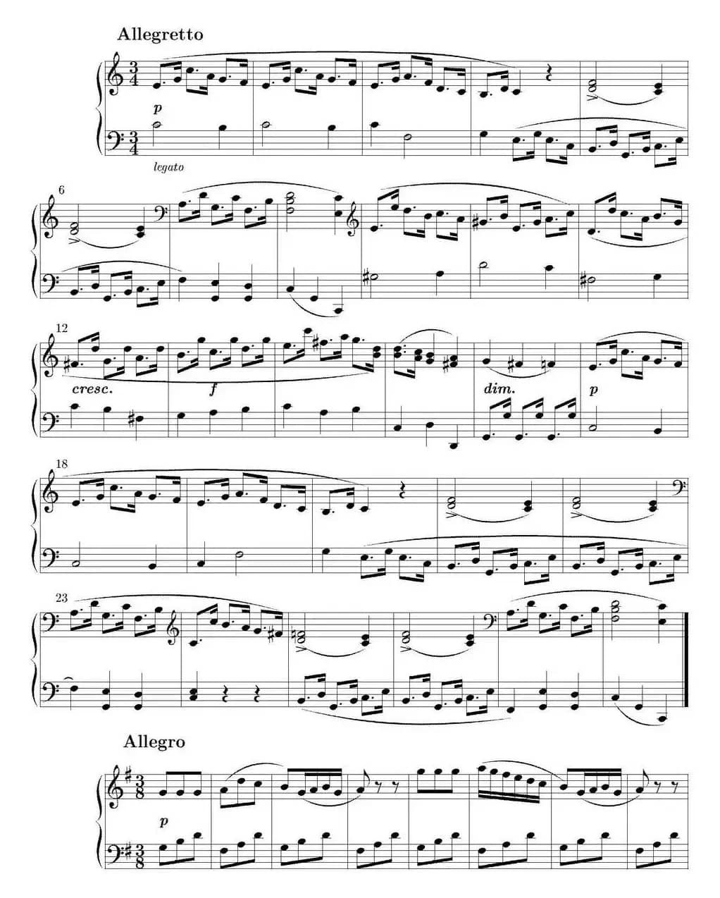 6 Sonatinas Op.36（6首钢琴小奏鸣曲-2）