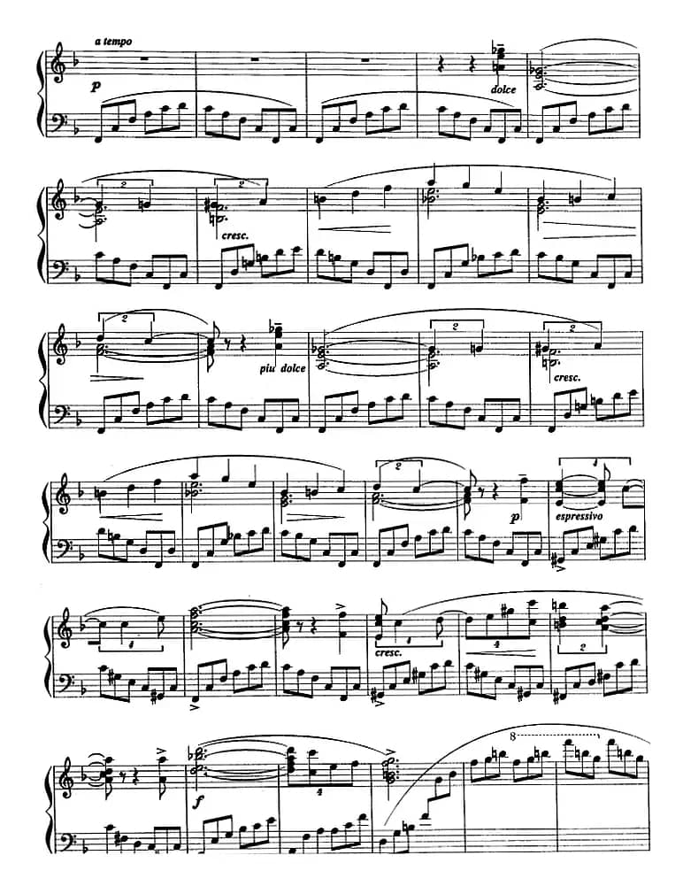 现代钢琴曲：7、即兴曲（Op.31，No.27）