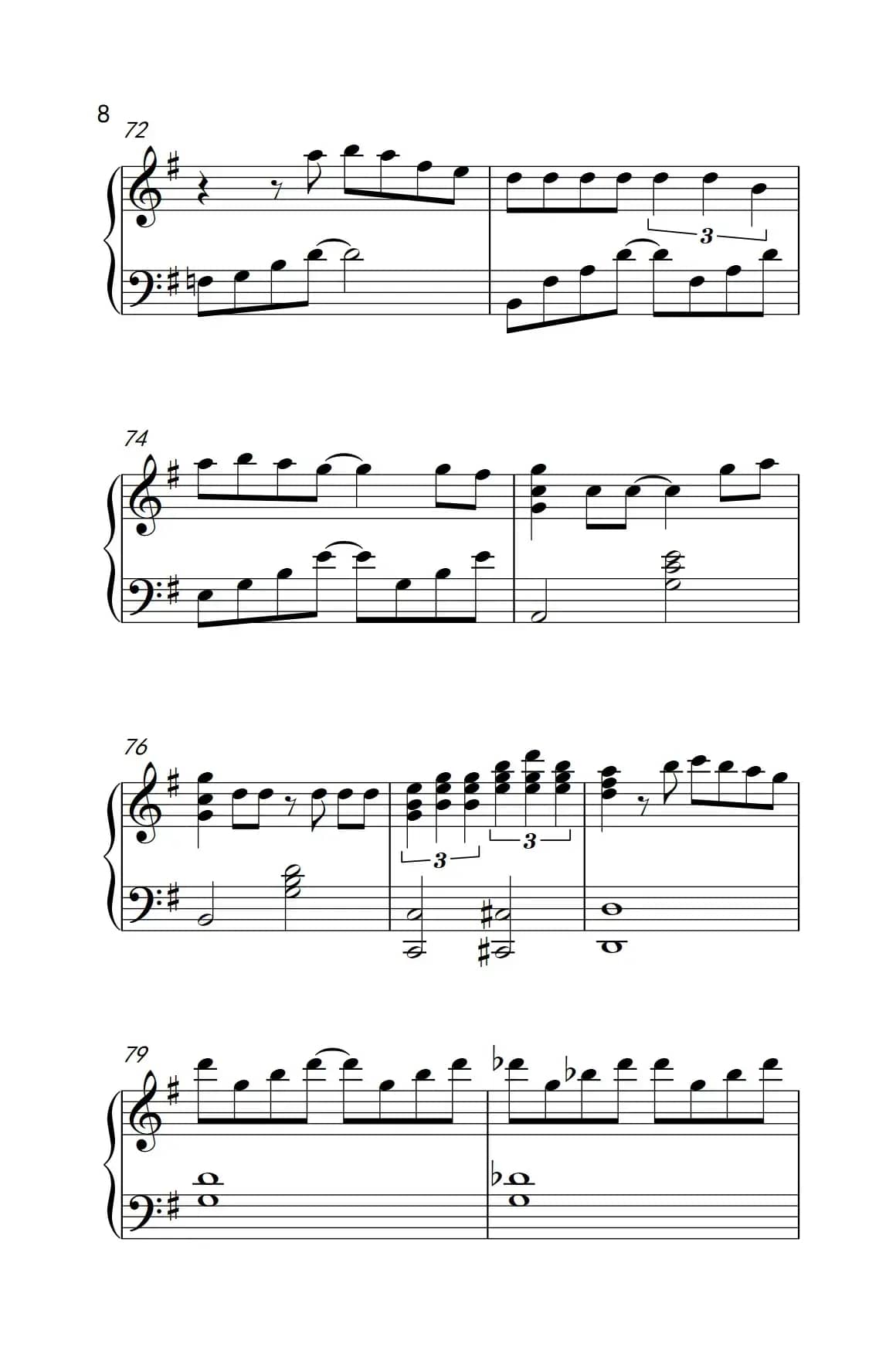 我知道你很难过（《弹吧音教》制谱版）