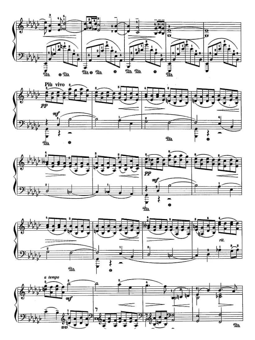 现代钢琴曲：26、哀歌（Op.3，No.1）