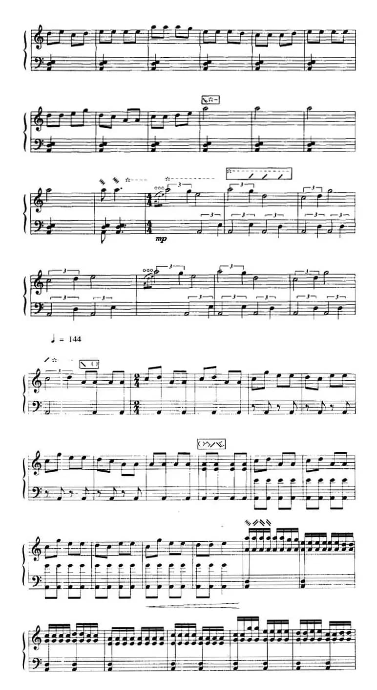 赶花会（五线谱）